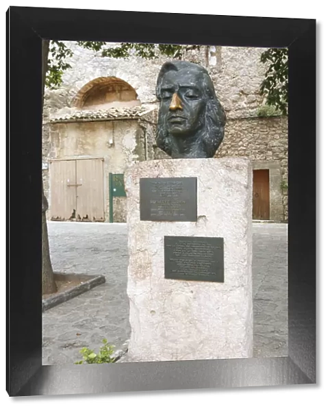 Bust of Frederic Chopin, Valldemossa, Mallorca, Spain, 2008