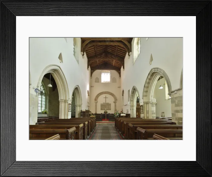 Framed Print : Interior, Priory Church of St Mary, Deerhurst, Gloucestershire, 2010 Framed Print : Interior, Priory Church of St Mary, Deerhurst, Gloucestershire, 2010