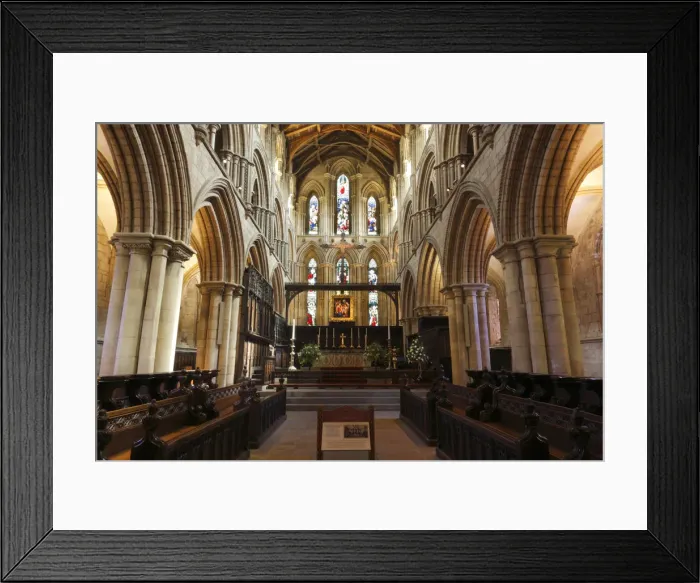Framed Print : Interior of Hexham Abbey, Northumberland, 2010. Creator: Peter Thompson Framed Print : Interior of Hexham Abbey, Northumberland, 2010. Creator: Peter Thompson