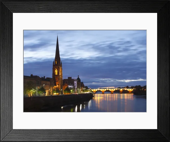 Framed Print : St Matthews Church and Old Bridge, Perth, Perth and Kinross, Scotland, 2010 Framed Print : St Matthews Church and Old Bridge, Perth, Perth and Kinross, Scotland, 2010