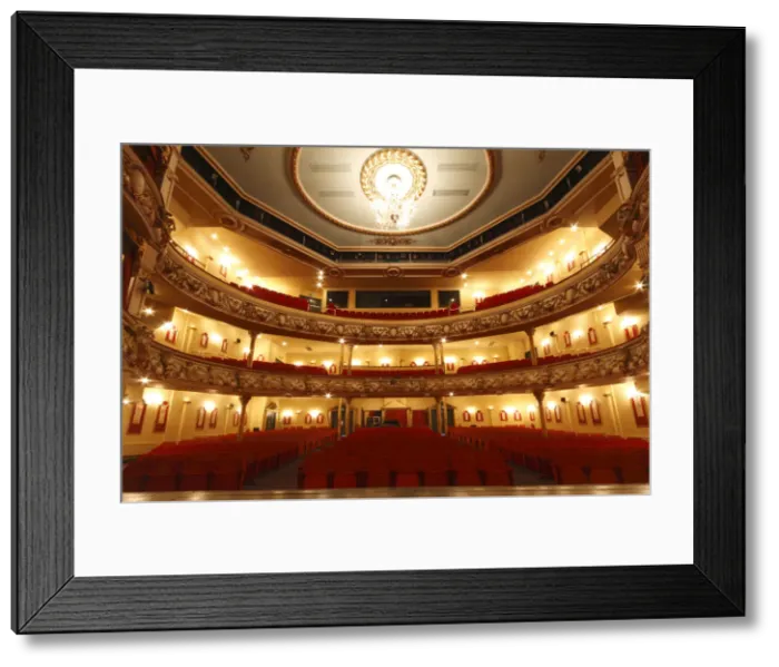 Framed Print : Auditorium of the Grand Theatre, Swansea, South Wales, 2010 Framed Print : Auditorium of the Grand Theatre, Swansea, South Wales, 2010