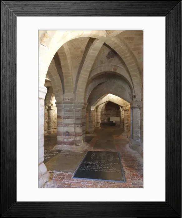 Framed Print : Crypt, the Collegiate Church of St Mary, Warwick, Warwickshire, 2010 Framed Print : Crypt, the Collegiate Church of St Mary, Warwick, Warwickshire, 2010