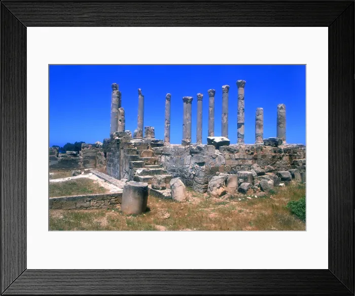Framed Print : Palace of Columns, Tolmeita, Libya Framed Print : Palace of Columns, Tolmeita, Libya