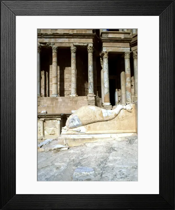 Framed Print : Roman theatre, Sabratha, Libya, c161-c192 AD Framed Print : Roman theatre, Sabratha, Libya, c161-c192 AD