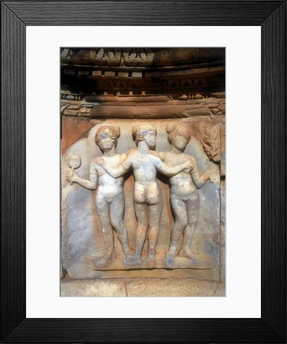 Framed Print : The Three Graces, Sabratha, Libya, c161-c192 AD Framed Print : The Three Graces, Sabratha, Libya, c161-c192 AD