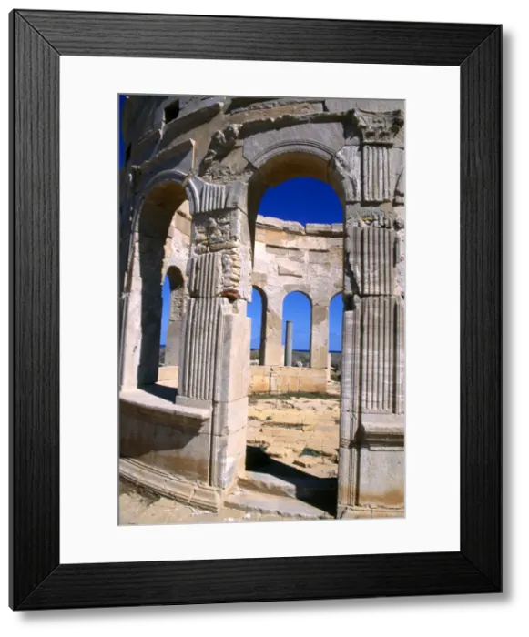 Framed Print : The Market, Leptis Magna, Libya, c3rd century AD Framed Print : The Market, Leptis Magna, Libya, c3rd century AD
