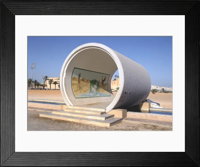 Framed Print : Great Man-Made River monument, Tripoli, Libya, late 20th century Framed Print : Great Man-Made River monument, Tripoli, Libya, late 20th century