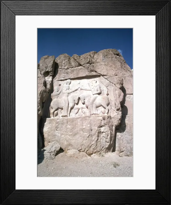 Framed Print : Relief of the investiture of Ardashir I, Naqsh-I-Rustam, Iran Framed Print : Relief of the investiture of Ardashir I, Naqsh-I-Rustam, Iran