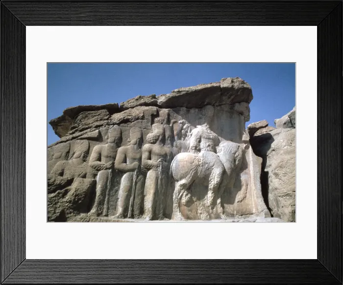 Framed Print : Relief of Shapur I, Naqsh-i-Rustam, Iran Framed Print : Relief of Shapur I, Naqsh-i-Rustam, Iran