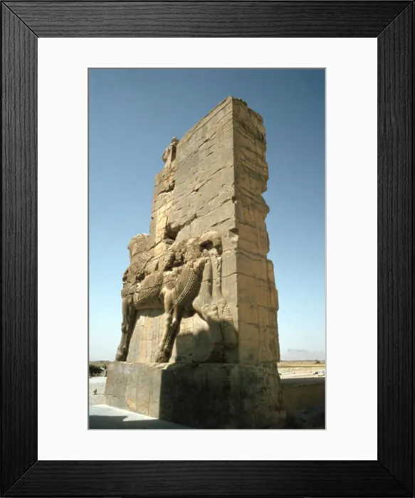 Framed Print : Back view of the Gate of All Nations, Persepolis, Iran Framed Print : Back view of the Gate of All Nations, Persepolis, Iran