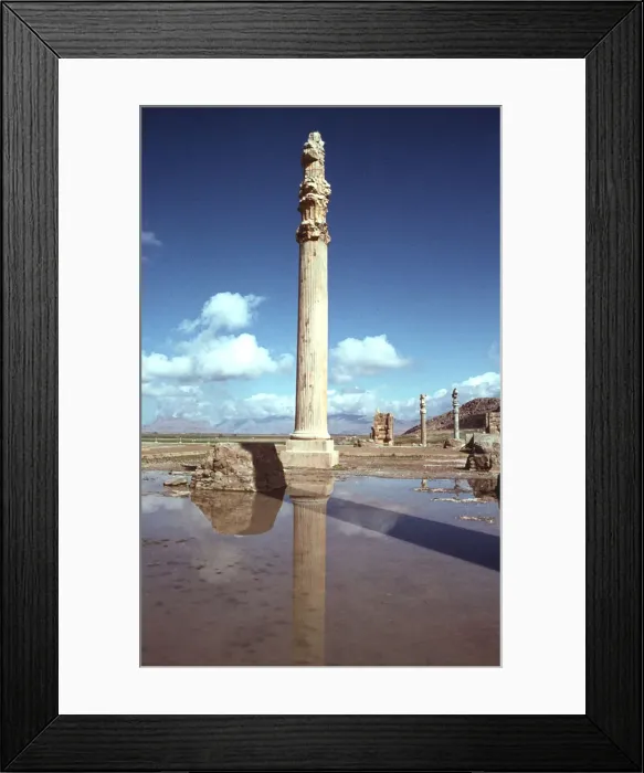 Framed Print : Ruins of the Apadana, Persepolis, Iran