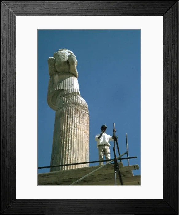 Framed Print : Protome of half horse, the Apadana, Persepolis, Iran Framed Print : Protome of half horse, the Apadana, Persepolis, Iran