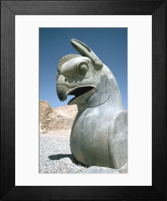 Framed Print : Protome of a double griffin, the Apadana, Persepolis, Iran