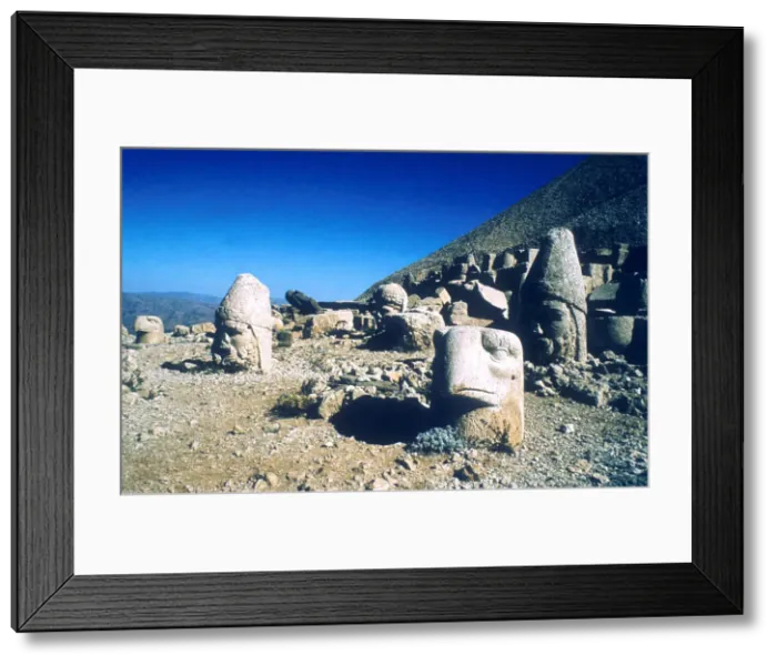 Framed Print : Ancient stone heads, Mount Nemrut, Adiyaman, Turkey Framed Print : Ancient stone heads, Mount Nemrut, Adiyaman, Turkey