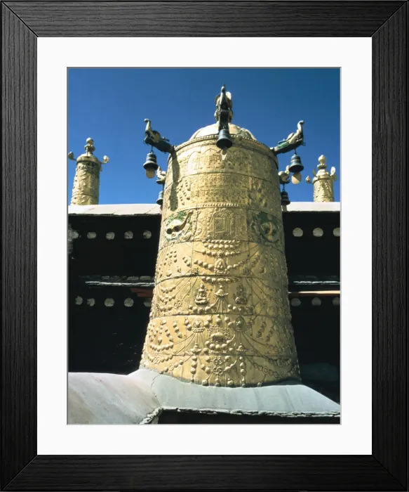 Framed Print : Roof detail, Jokhang Temple, Lhasa, Tibet Framed Print : Roof detail, Jokhang Temple, Lhasa, Tibet
