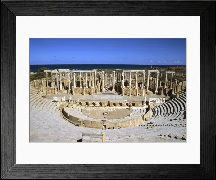 Framed Print : The theatre, Leptis Magna, Libya Framed Print : The theatre, Leptis Magna, Libya