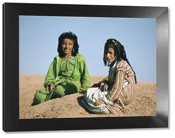 Two shepherdesses, Calah (Nimrud), Iraq, 1977