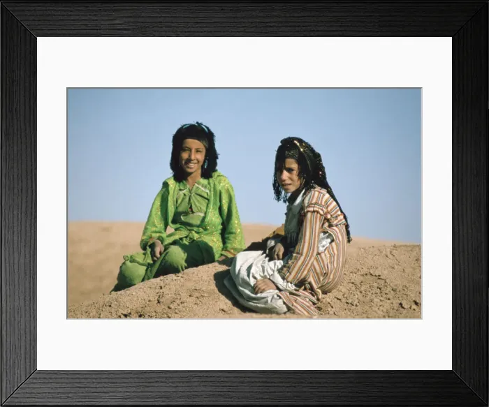 Framed Print : Two shepherdesses, Calah (Nimrud), Iraq, 1977 Framed Print : Two shepherdesses, Calah (Nimrud), Iraq, 1977