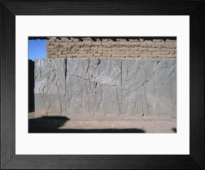 Framed Print : Frieze, Northwest Palace, Calah (Nimrud), Iraq, 1977 Framed Print : Frieze, Northwest Palace, Calah (Nimrud), Iraq, 1977