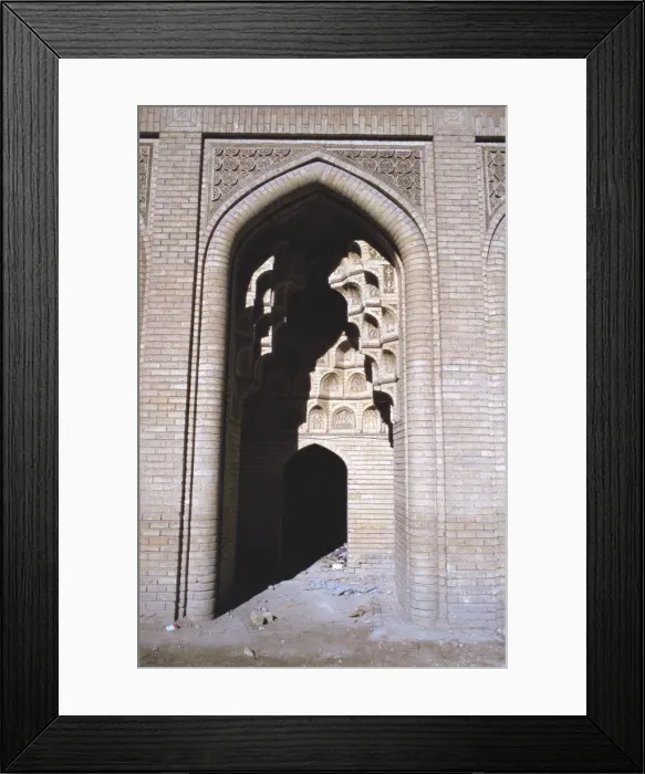 Framed Print : Arch in sunlight, Abbasid Palace, Baghdad, Iraq, 1977 Framed Print : Arch in sunlight, Abbasid Palace, Baghdad, Iraq, 1977