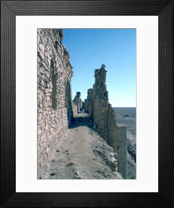 Framed Print : Sentry walk, fortress of Al Ukhaidir, Iraq, 1977 Framed Print : Sentry walk, fortress of Al Ukhaidir, Iraq, 1977
