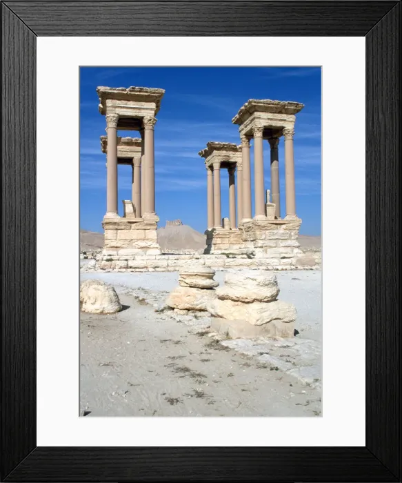 Framed Print : The Tetrapylon, Palmyra, Syria Framed Print : The Tetrapylon, Palmyra, Syria