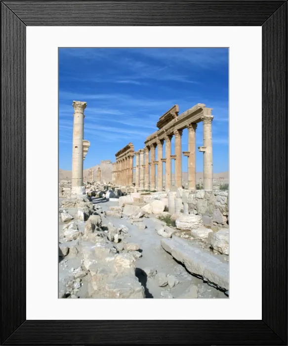 Framed Print : Upper Colonnade Street, Palmyra, Syria Framed Print : Upper Colonnade Street, Palmyra, Syria