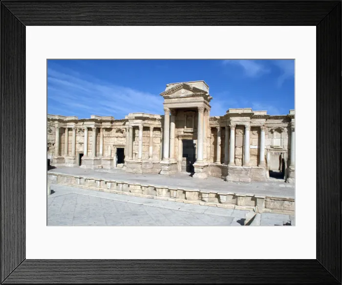 Framed Print : The theatre, Palmyra, Syria Framed Print : The theatre, Palmyra, Syria
