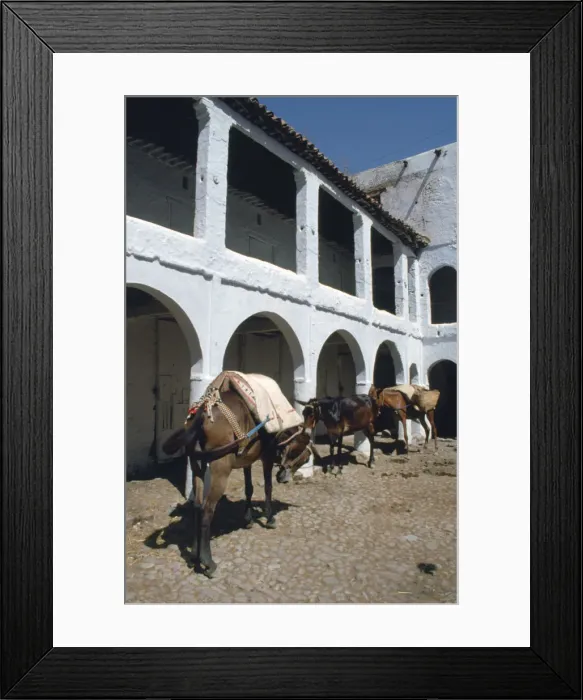 Framed Print : Fondouk, Chefchaouen, Morocco Framed Print : Fondouk, Chefchaouen, Morocco