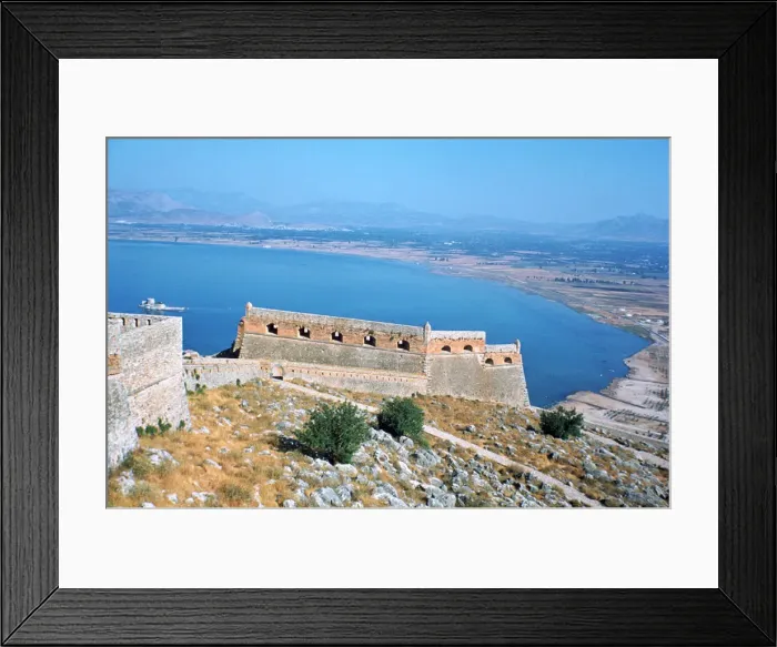 Framed Print : Fortress of Palamidi, Nafplion, Peloponnese, Greece Framed Print : Fortress of Palamidi, Nafplion, Peloponnese, Greece