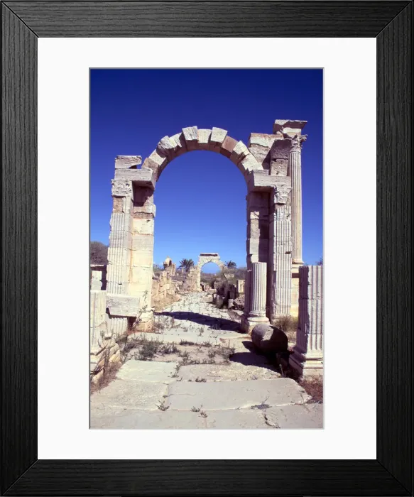 Framed Print : Arch of Trajan, Leptis Magna, Libya Framed Print : Arch of Trajan, Leptis Magna, Libya