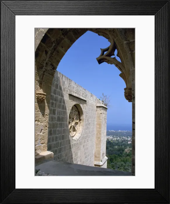 Framed Print : Bellapais Abbey, North Cyprus, 2001 Framed Print : Bellapais Abbey, North Cyprus, 2001