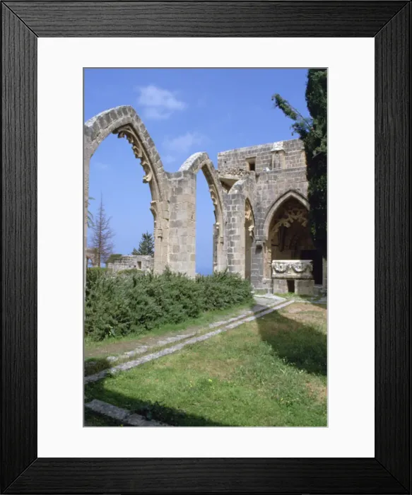 Framed Print : Bellapais Abbey, North Cyprus, 2001 Framed Print : Bellapais Abbey, North Cyprus, 2001