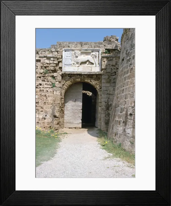 Framed Print : Stone lion, Othellos Tower, Famagusta, North Cyprus, 2001 Framed Print : Stone lion, Othellos Tower, Famagusta, North Cyprus, 2001