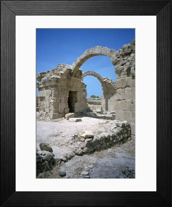 Framed Print : Castle of Saranta Kolones, Paphos, Cyprus, 2001 Framed Print : Castle of Saranta Kolones, Paphos, Cyprus, 2001