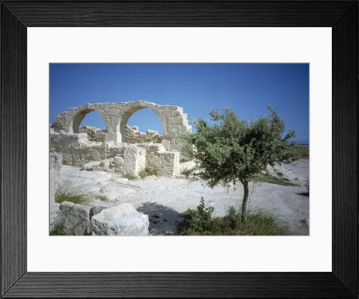 Framed Print : Ruins of the basilica, Curium (Kourion), Cyprus, 2001 Framed Print : Ruins of the basilica, Curium (Kourion), Cyprus, 2001
