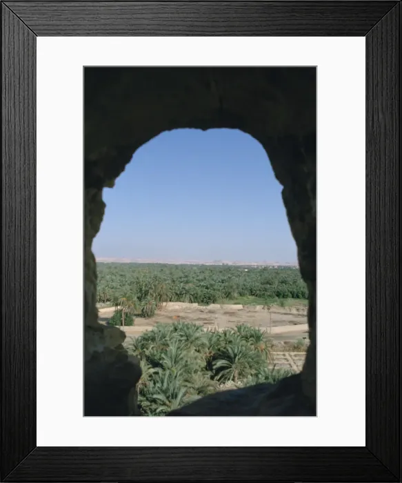 Framed Print : View of Siwa from Aghurmi, Egypt, 1992 Framed Print : View of Siwa from Aghurmi, Egypt, 1992