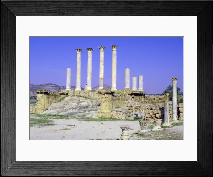 Framed Print : Capitol, Thuburbo Majus, Tunisia Framed Print : Capitol, Thuburbo Majus, Tunisia