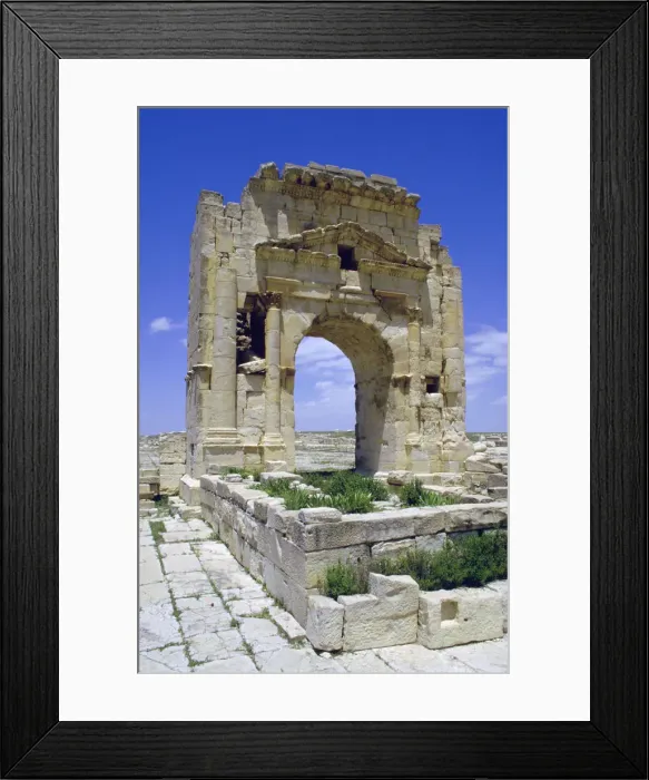 Framed Print : Trojans Arch, Maktar, Tunisia Framed Print : Trojans Arch, Maktar, Tunisia