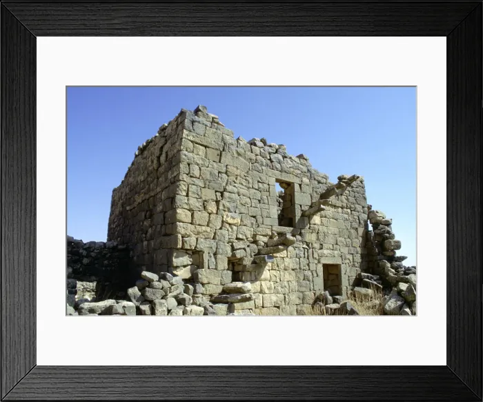 Framed Print : Ruined building, Umm el-Jimal, Jordan Framed Print : Ruined building, Umm el-Jimal, Jordan