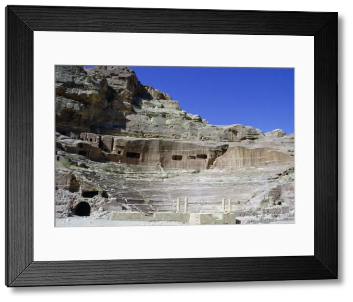 Framed Print : Roman theatre, Petra, Jordan