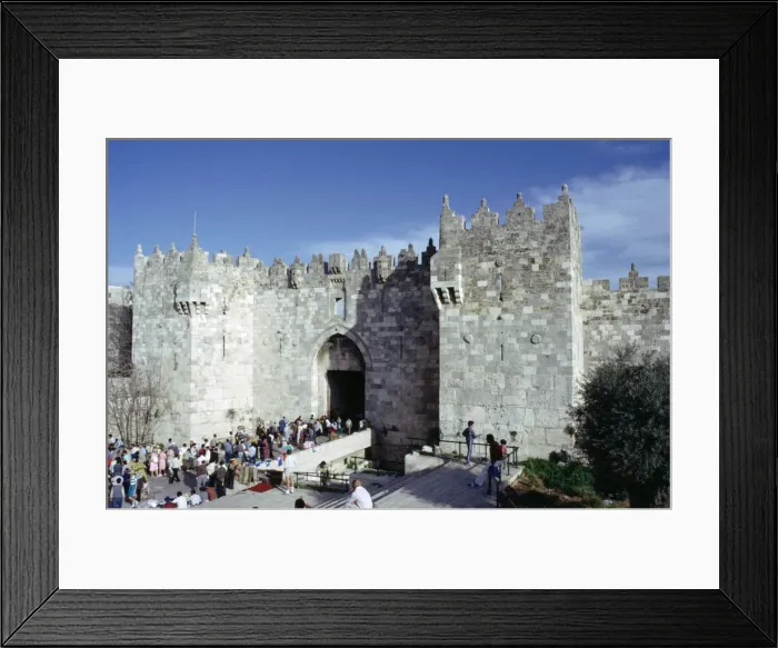 Framed Print : Flea market at the Damascus Gate, Jerusalem, Israel Framed Print : Flea market at the Damascus Gate, Jerusalem, Israel