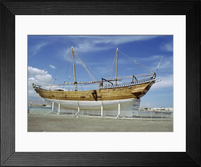 Framed Print : Fateh Al-Khair, dhow, Sur, Oman Framed Print : Fateh Al-Khair, dhow, Sur, Oman