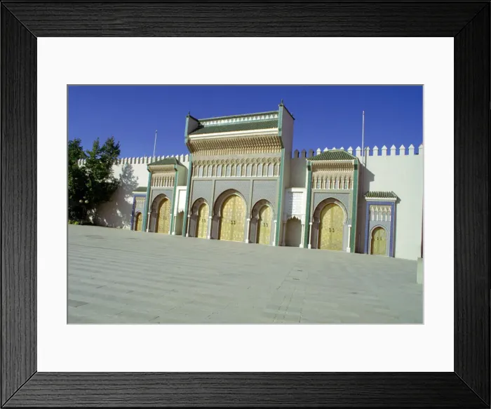 Framed Print : Gates of the Royal Palace, Fez, Morocco Framed Print : Gates of the Royal Palace, Fez, Morocco