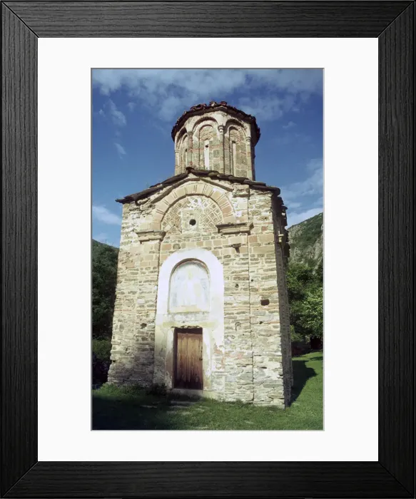 Framed Print : Monastery of St Nicholas, Matka Canyon, Macedonia