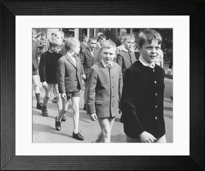 Framed Print : Boys in uniform, c1960s Framed Print : Boys in uniform, c1960s