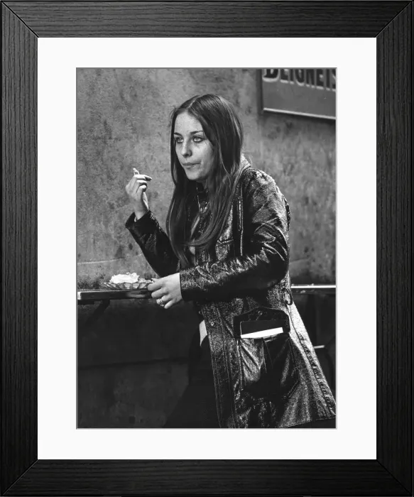 Framed Print : Girl, Nice, France, c1965-1975(?) Framed Print : Girl, Nice, France, c1965-1975(?)