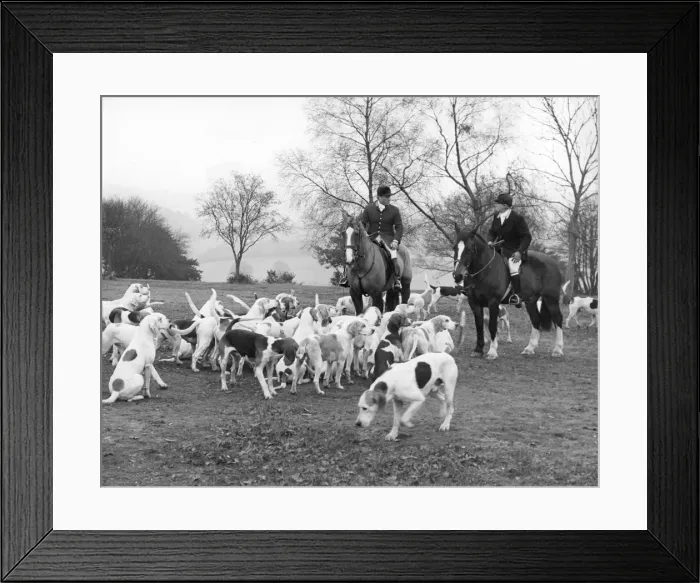 Framed Print : Surrey Union fox-hunters, c1960s Framed Print : Surrey Union fox-hunters, c1960s