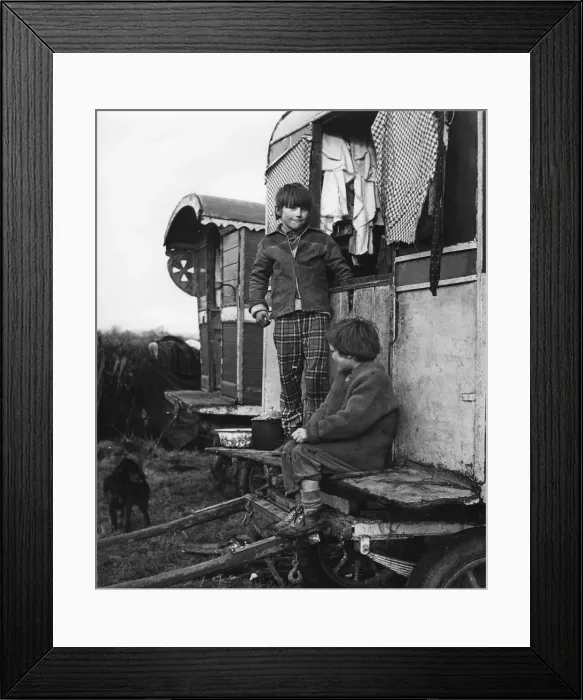 Framed Print : Gypsy boys playing, 1960s Framed Print : Gypsy boys playing, 1960s