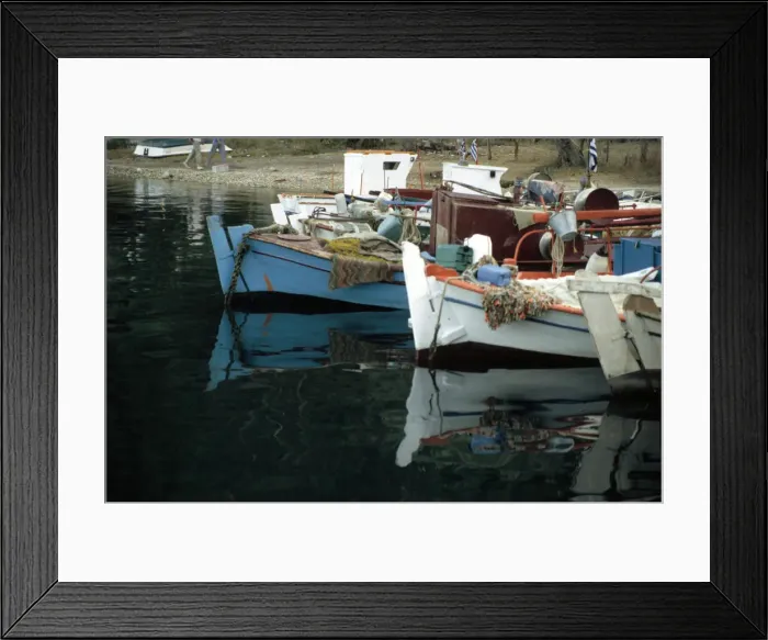 Framed Print : Harbour, Meganisi, near Levkas, Greece Framed Print : Harbour, Meganisi, near Levkas, Greece